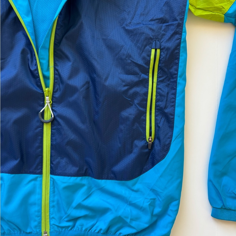 Puma Men's Teal and Lime Arsenal Windbreaker - Picture 4 of 5